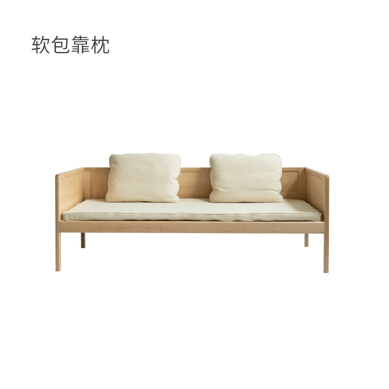 เตียงไม้มะฮอกกานี สไตล์โมเดิร์นผสมจีน พร้อมโซฟามุม ทำจากไม้เนื้อแข็ง