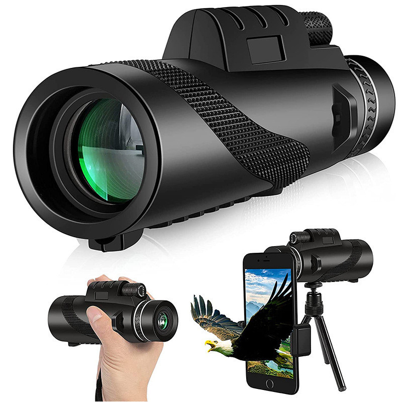 Monocular 12×50 สำหรับการดูดาวและนก กล้องโทรทรรศน์ขนาดพกพาสำหรับนักท่องเที่ยว
