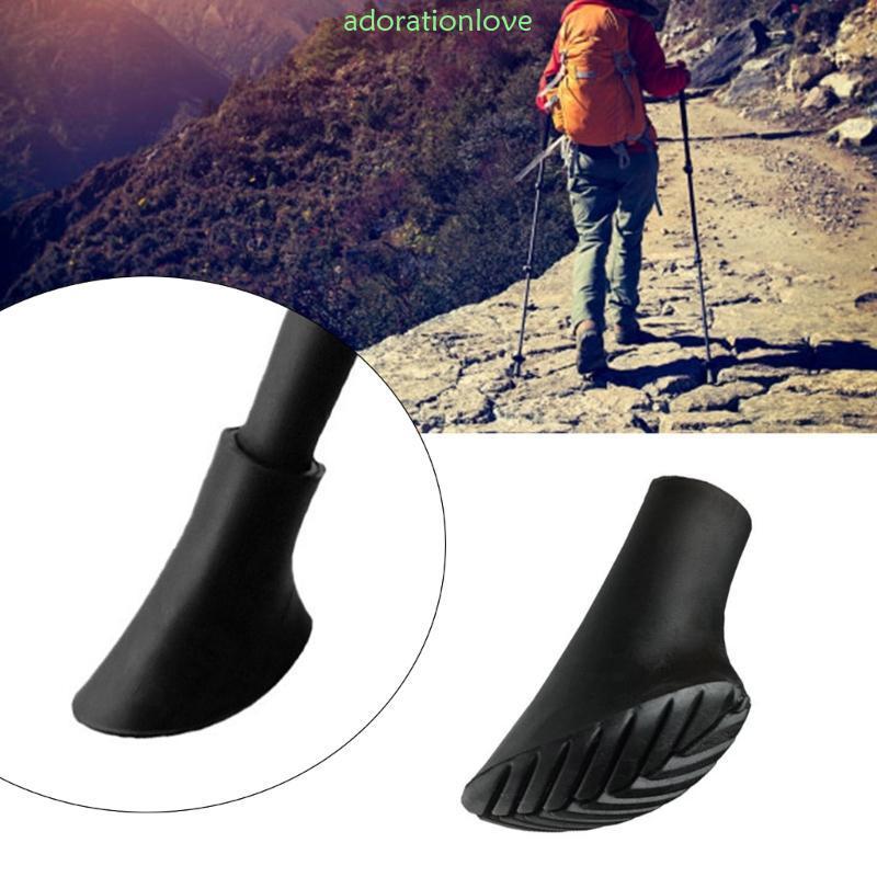 Ador Trekking Poles Cane Tip Protector Walking Stick Pad บัฟเฟอร์ Nonslip Foot Cover