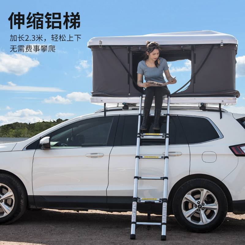 Volkswagen Tiguan Tuwei Tuhuan เต็นท์หลังคารถอัตโนมัติขับรถทัวร์เปลือกแข็งพับ Camping