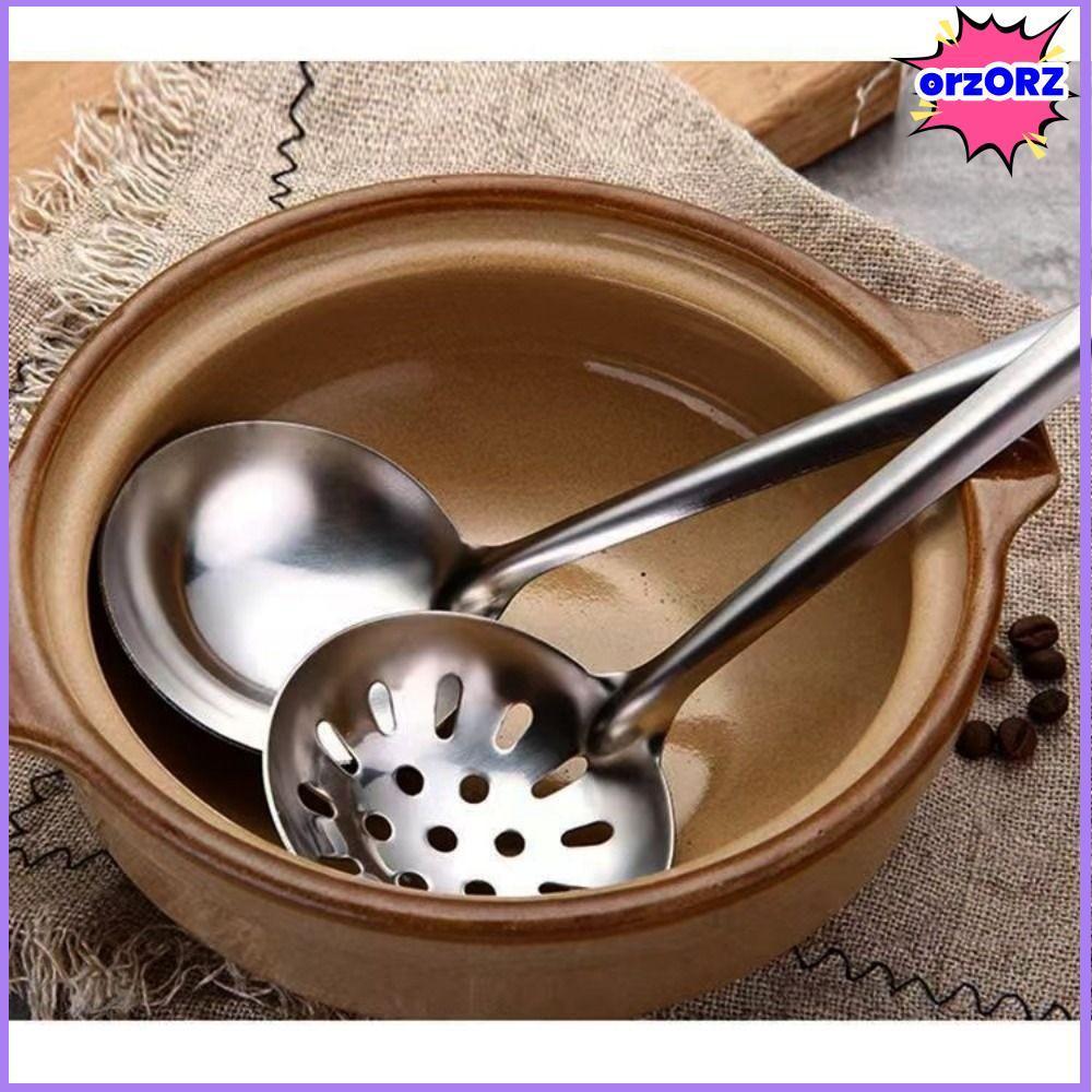 ชุดทัพพีและช้อนสแตนเลสสำหรับหม้อไฟ ขนาดใหญ่ ทนความร้อนสูง