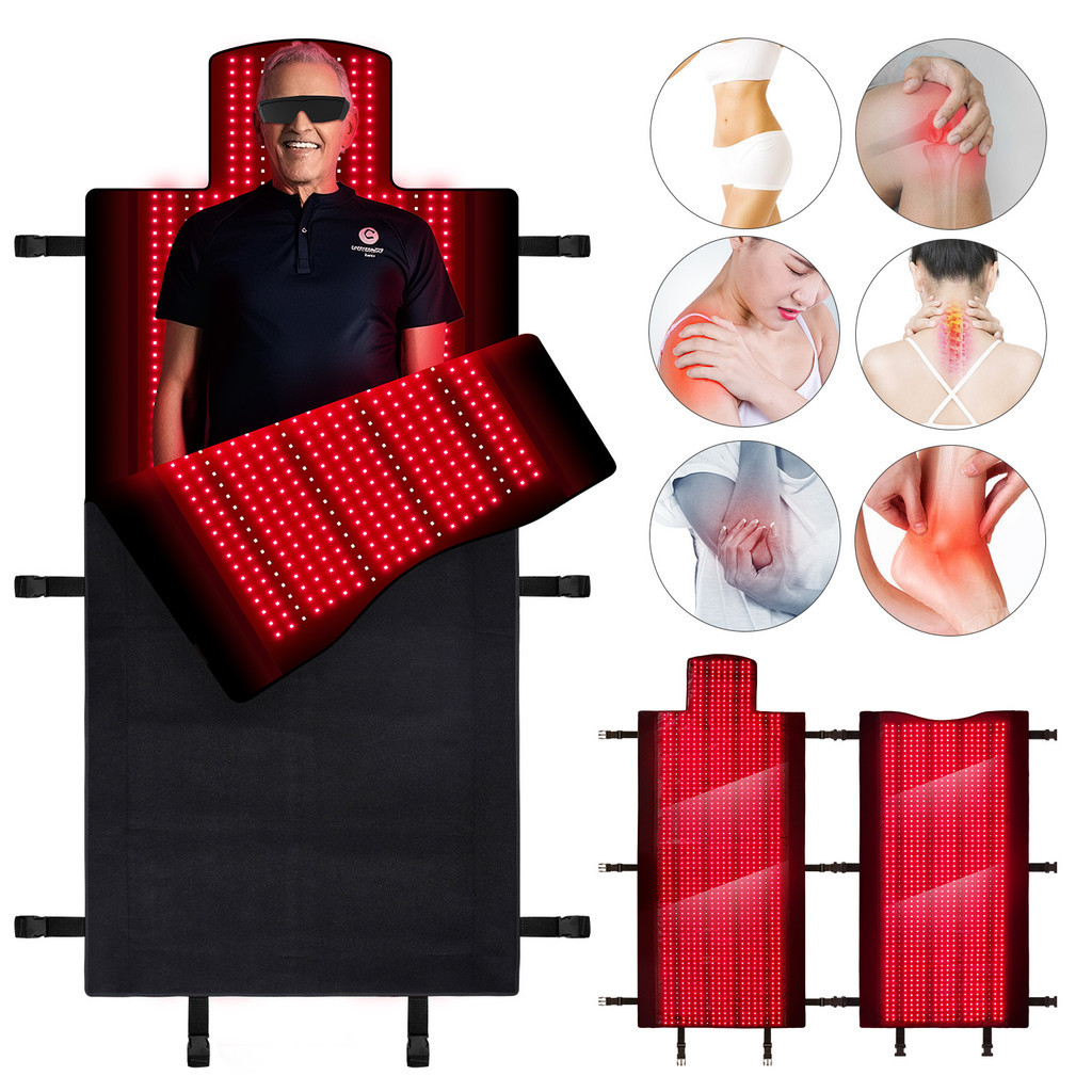 Suyzeko มืออาชีพการผลิต 660nm 850nm ปรับความยาวคลื่นและความเข้ม LED สีแดงถุงนอนทาความร้อน