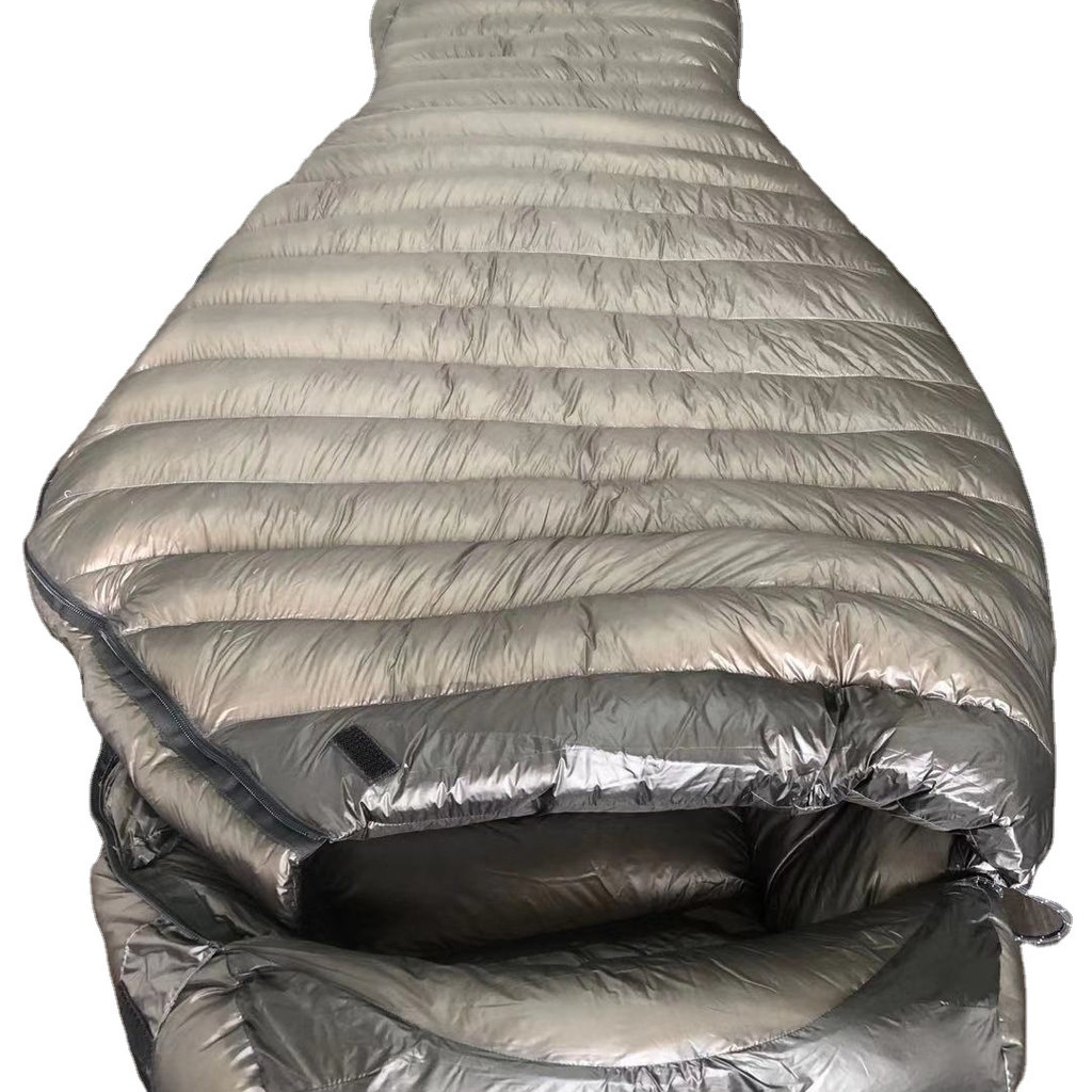 ถุงนอนแคมป์ปิ้ง 40 องศาลง Extremity Warm 10D Nylon Glacier Goose Down Sleeping Bag
