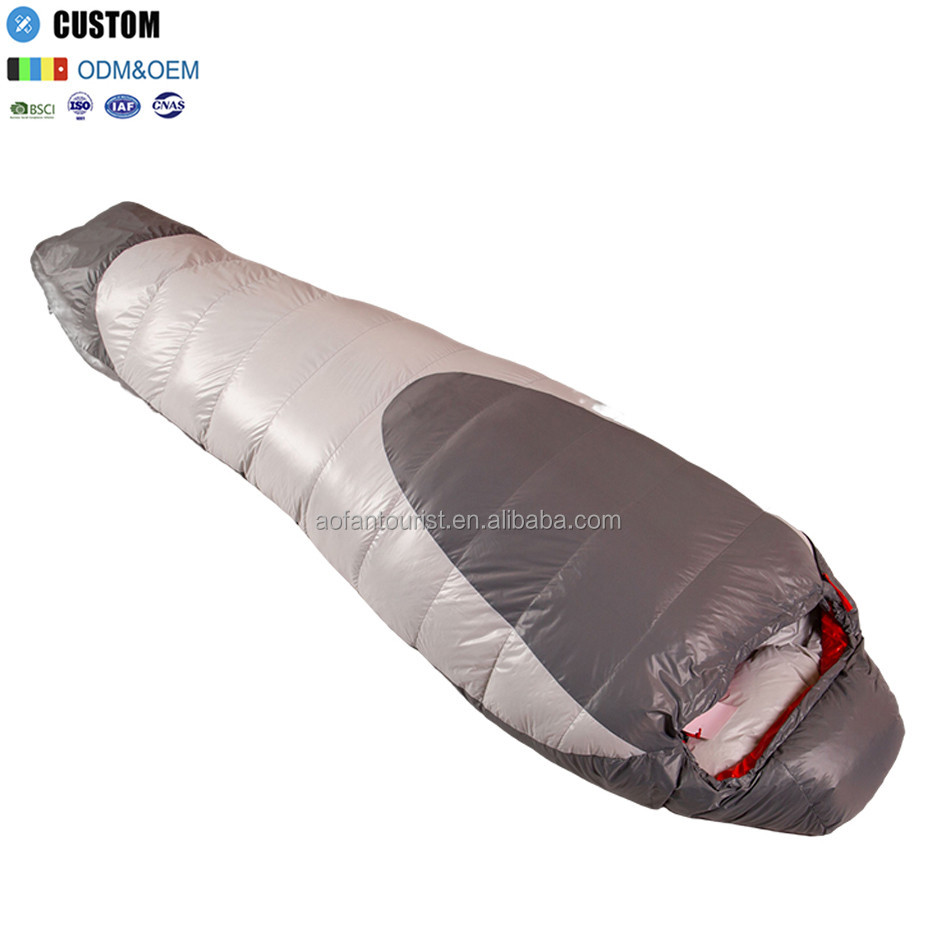 Ultralight 700fp 800g บรรจุเป็ดห่านกลางแจ้งซื้อผ้าห่มนิวซีแลนด์ 4 ซีซั่นลง Uk Camping Sleeping Bag