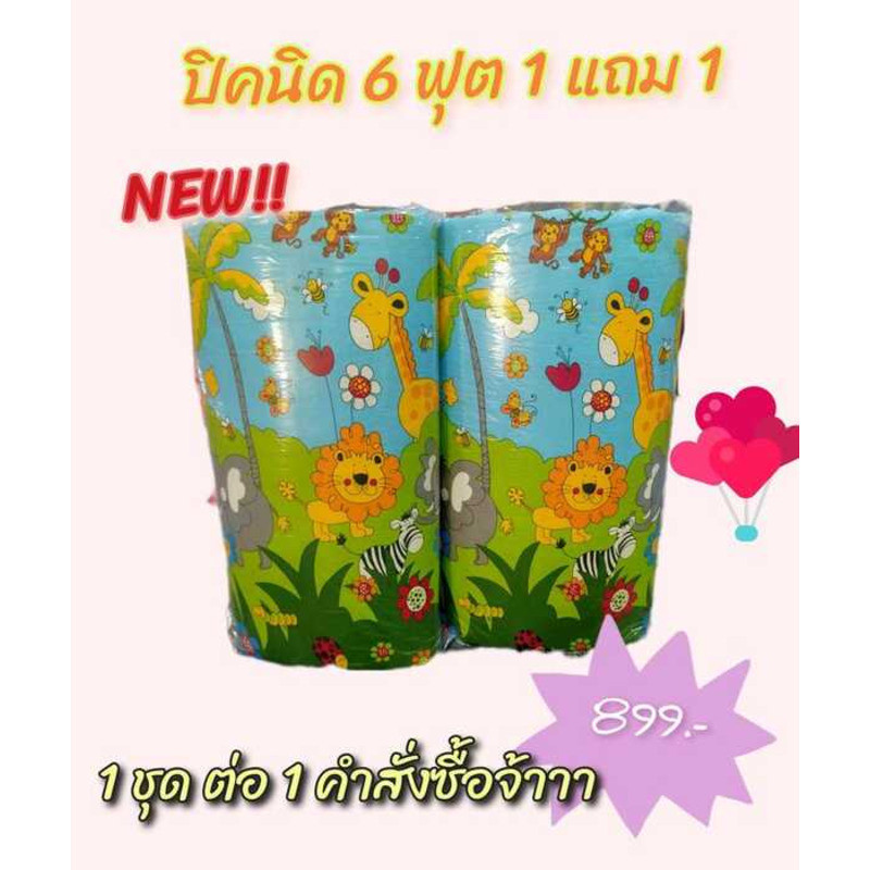 ที่นอนปิคนิก ขนาด 6 ฟุต หลากสีสันให้เลือก