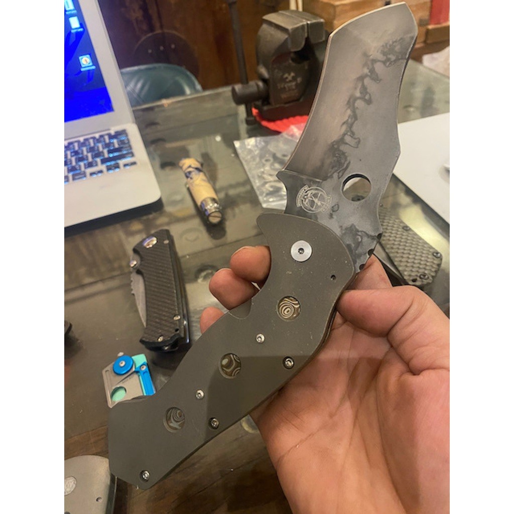 Custom folder knife มีดพับ DMF ของ Sniper bladeworks USA