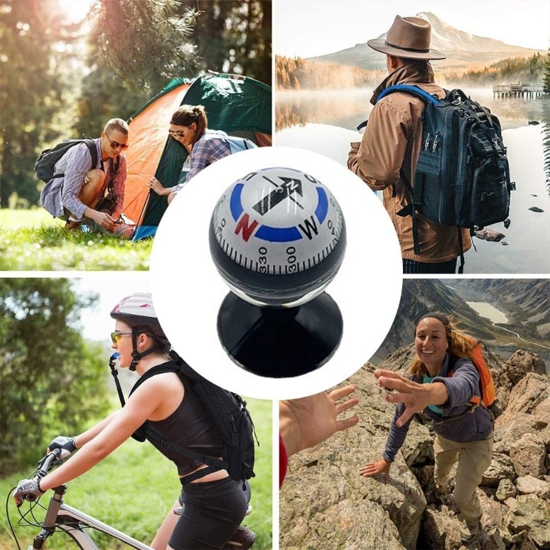 เข็มทิศทรงกลม Seas เข็มทิศการเดินทางที่ทนต่อแรงกระแทก เข็มทิศทรงกลมสาหรับกิจกรรมกลางแจ้ง