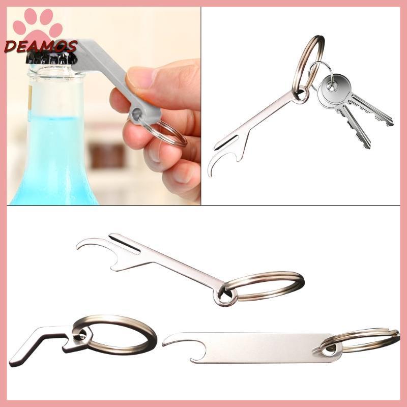 พวงกุญแจสแตนเลสพร้อมที่เปิดเบียร์ขนาดเล็ก