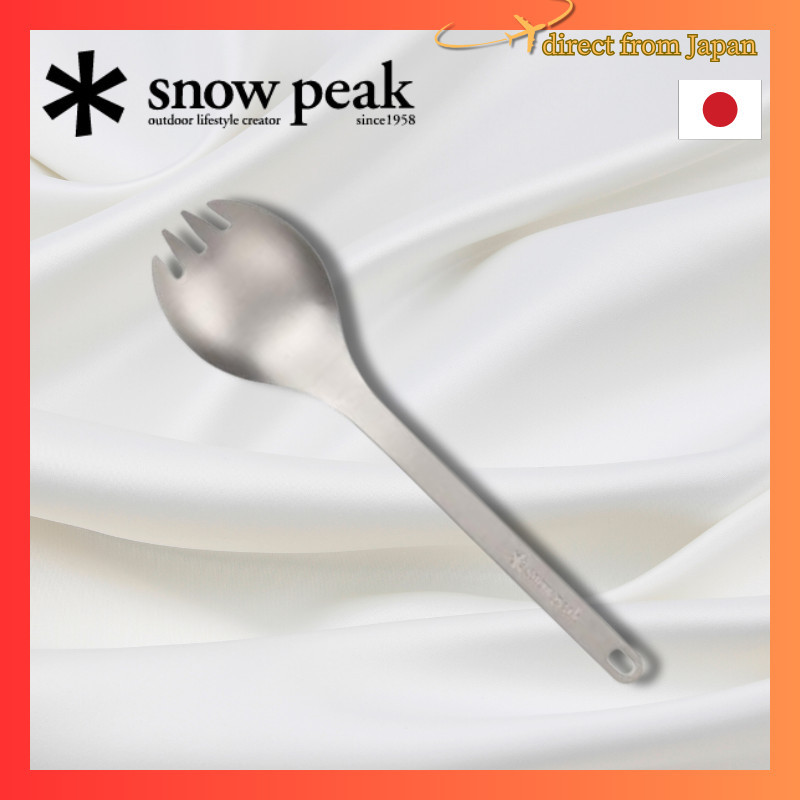 Snow Peak Titanium Spoon with Fork Tip SCT004Direct from japan