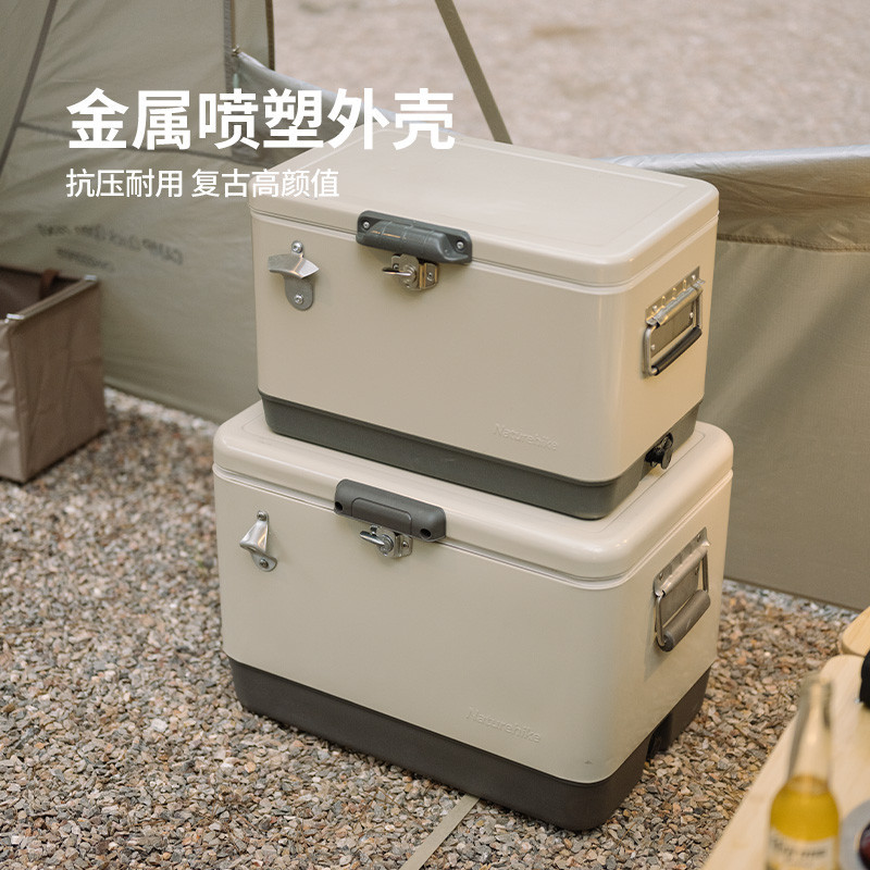 Naturehike Naturehike Norwegian Warmer ความจุขนาดใหญ่ Outdoor Camping Picnic แบบพกพาตู้เย็นแบบพกพาในตู้เย็นสดเก็บ
