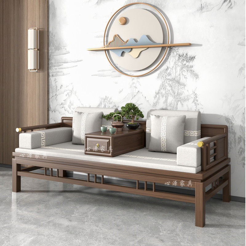 เตียงไม้โอ๊กสไตล์จีนPushPull ปรับฟังก์ชันได้ เหมาะสำหรับอพาร์ทเมนต์ขนาดเล็ก และห้องนอนเสริม ดีไซน์เรียบง่าย