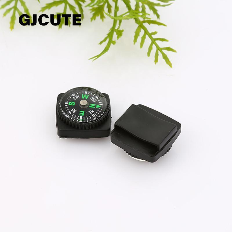 ว้าว มินิสายรัดข้อมือเข็มทิศแบบพกพาที่ถอดออกได้เข็มทิศกลางแจ้งตั้งแคมป์เดินป่าท่องเที่ยวฉุกเฉินอยู่รอดนาทางเครื่องมือ WTD