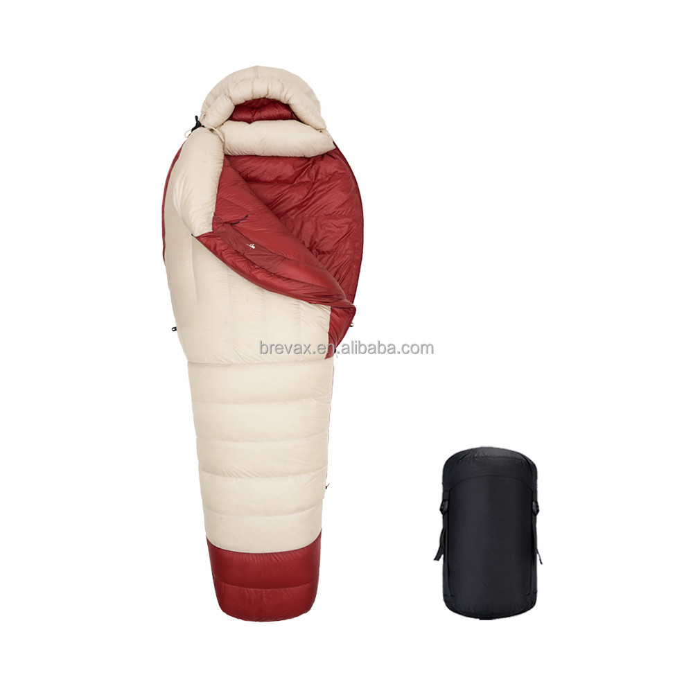 ถุงนอนพกพาสำหรับการตั้งแคมป์และเดินป่า กันน้ำและเหมาะกับสภาพอากาศที่เย็นลง