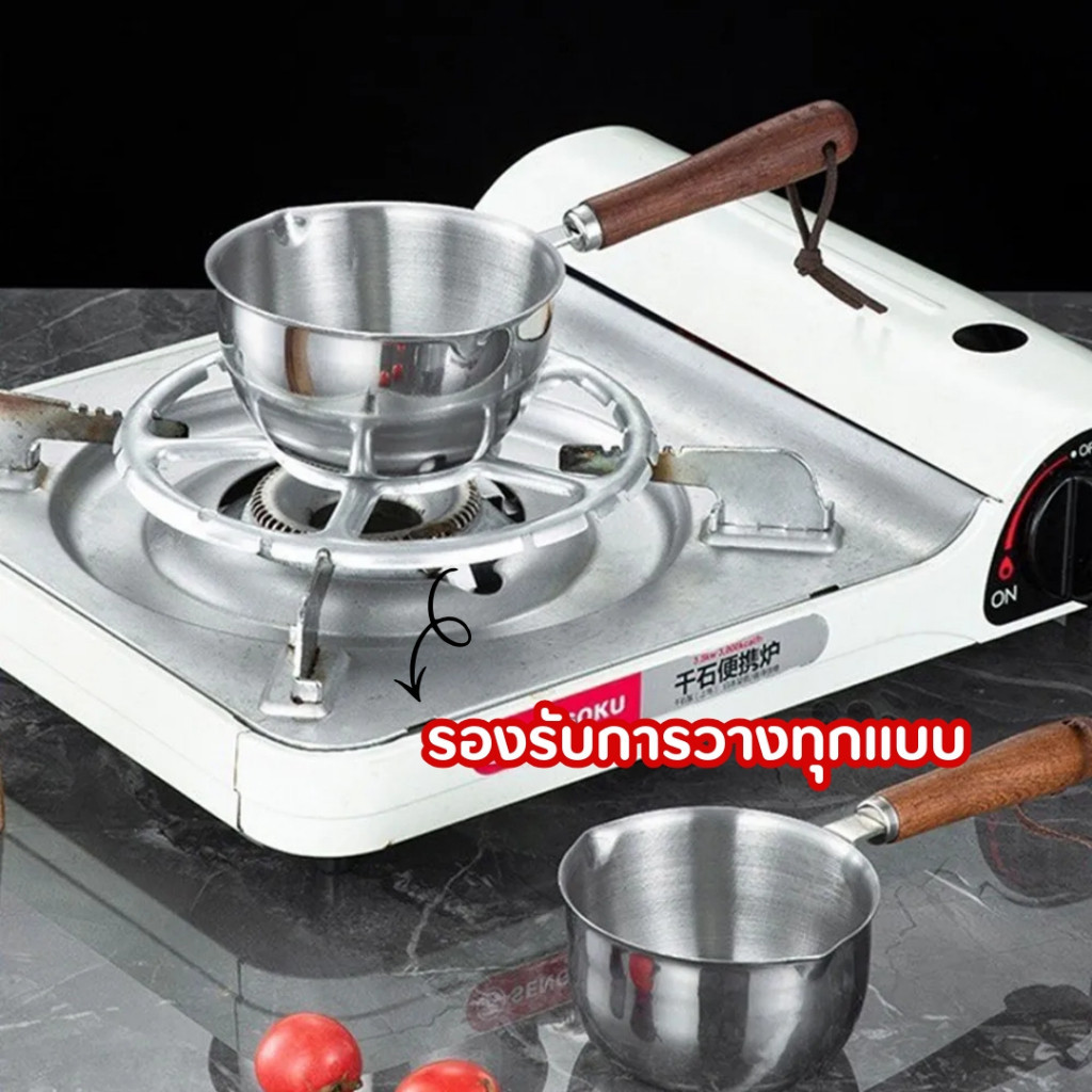 ขาตั้งหัวเตาแก๊สแตนเลสตะแกรงชั้นวางเตาชั้นวางกาแฟตั้งแคมป์ตะแกรงวางหม้อขนาดเล็กใช้งานง่าย สามารถปรุงอาหารได้ด้วยหม้อเล็ก