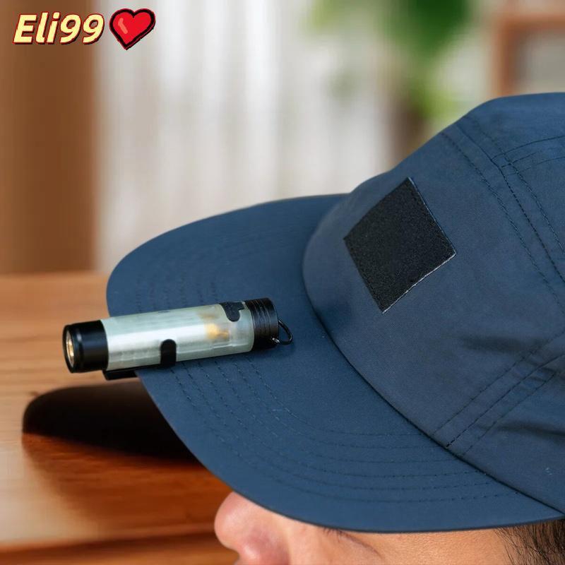 ไฟฉายขนาดเล็กพกพาได้1ชิ้นหมวกแบบหนีบกลางแจ้งมีไฟ LED โดยรอบทนทานต่อ5050ฉุกเฉินเพื่อบรรเทาภัยพิบัติขนาดเล็ก