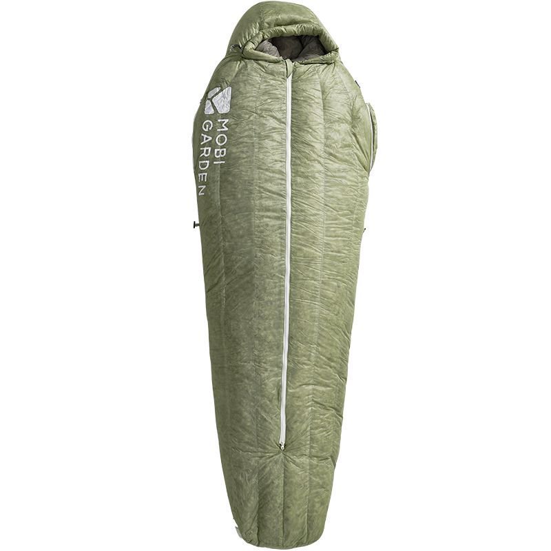 ถุงนอน camping Mobi Garden Cambrian สีเทา สำหรับผู้ใหญ่ ขนปูกันหนาว พกพาสะดวก