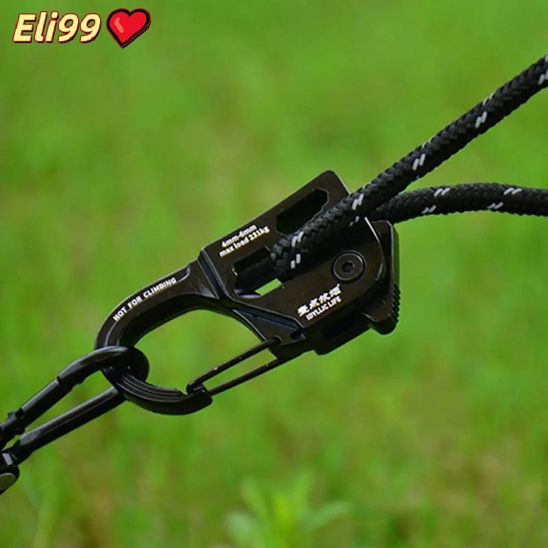 อุปกรณ์ปรับสายเต็นท์แบบพกพาน้ำหนักเบาอลูมิเนียมอัลลอยกันสนิมรับน้ำหนักได้