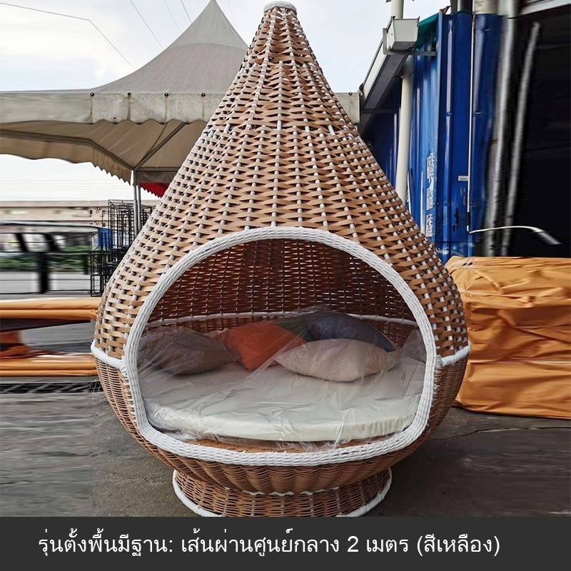 สวิงหวานคู่ แฮงกิ้งแชร์เปียง ตกแต่งสไตล์โบฮีเมียน สำหรับในร่มกลางแจ้ง เอาต์ดอร์อินดอร์ โซฟาแขวนสุดชิล UUNR