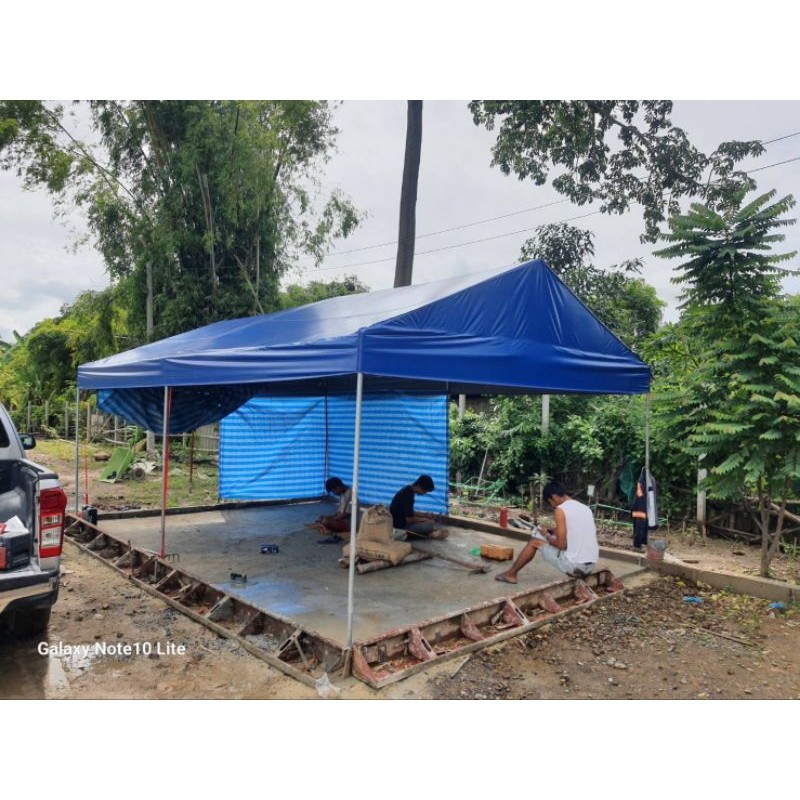 เต็นท์ประกอบ 36 ผ้าUVทรงจั่ว ผ้ากันความร้อน100