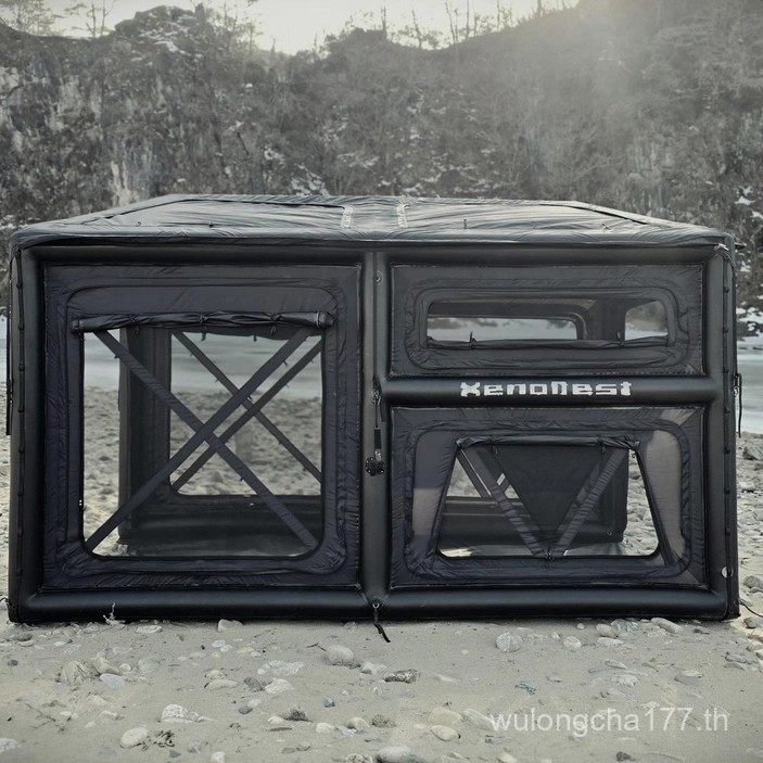 กลางแจ้งพองค้างคืนเต็นท์แบบพกพาพับมัลติฟังก์ชั่เต็นท์สองชั้นท้องฟ้าตั้งแคมป์วิลล่าเต็นท์