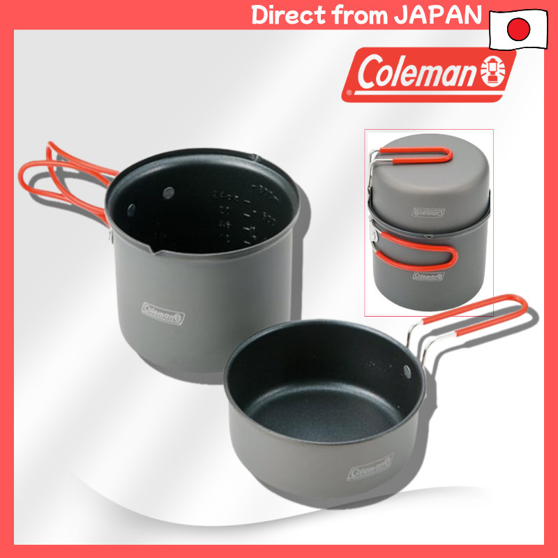 Coleman PackAway Solo Cooker Set Aluminum Pot Cup for Camping