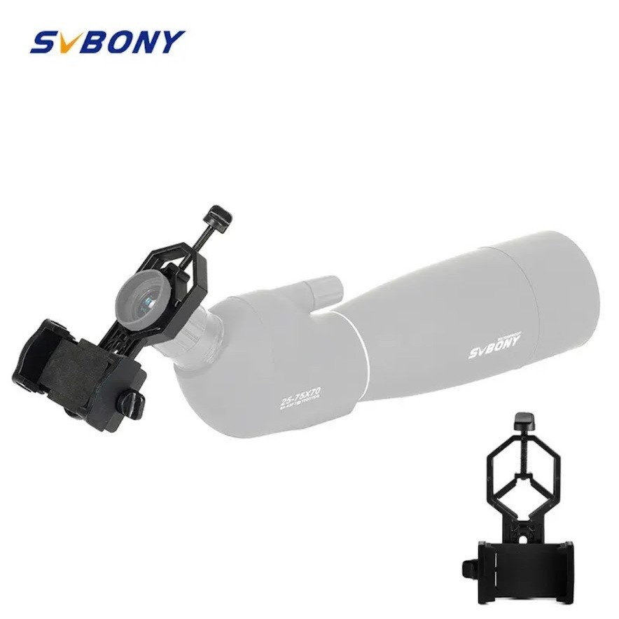 SVBONY โทรศัพท์มือถือ Universal Adapter Mount สนับสนุนสายตายาว2548มมสำหรับกล้องส่องทางไกลSpotting Scope
