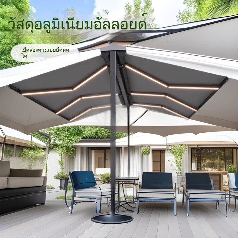 เพิงกันฝนแบบพับได้ สำหรับร้านชานม คาเฟ่ และลานบ้าน