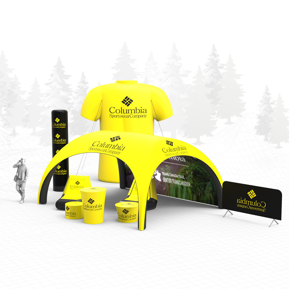 ศาลาพองขนาดใหญ่ โดมหลังคามะงนมุ ออกแบบง่ายสำหรับการสร้างเต็นท์พอง