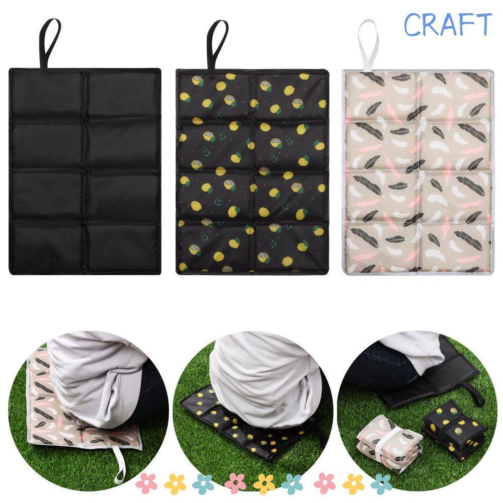 งานฝีมือ พับเสื่อตั้งแคมป์น้าหนักเบาแบบพกพาบ้านเบาะโฟมนั่ง เบาะ