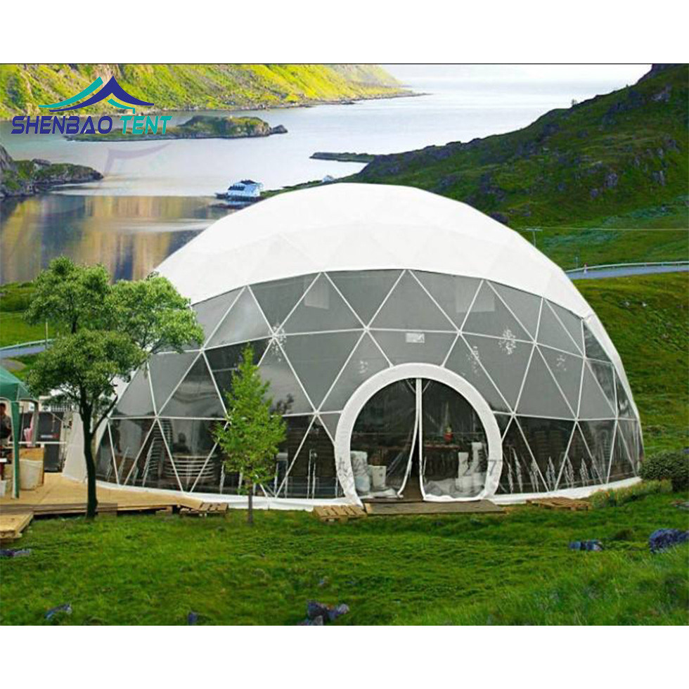 โดมโปร่งแสงทรงกลมสำหรับพักผ่อนและการใช้งานหลากหลาย