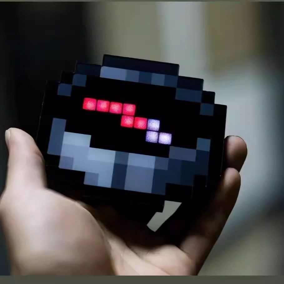 เข็มทิศอิเล็กทรอนิกส์คุณภาพดีสำหรับเกม Minecraft ในสไตล์พิกเซล