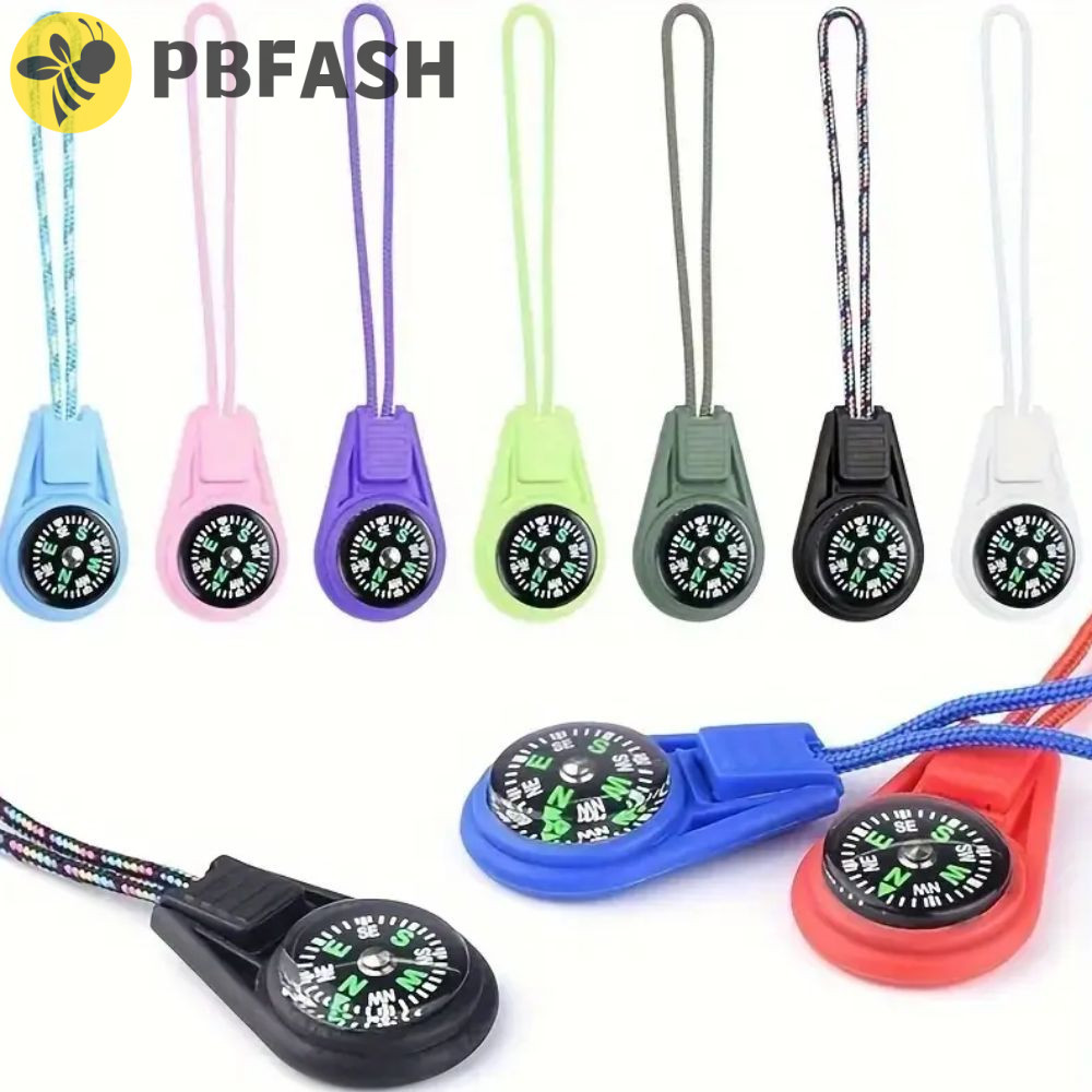 PBFASH เข็มทิศเอาชีวิตรอดขนาดเล็ก เข็มทิศพกพา Keepsake กันน้า เครื่องมือเดินป่ามัลติฟังก์ชั่น QuickHook ทนทาน Lanyard เข็มทิศผจญภัยกลางแจ้ง