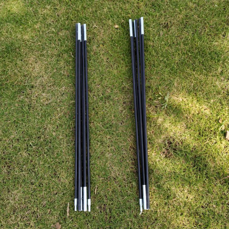เสาเต็นท์วงเล็บเต็นท์สนับสนุนเสาอุปกรณ์เสริมกลางแจ้งเดี่ยวพราง2คู่34คนเสาสนับสนุนอลูมิเนียมอัลลอยด์ทหารเดี่ยว