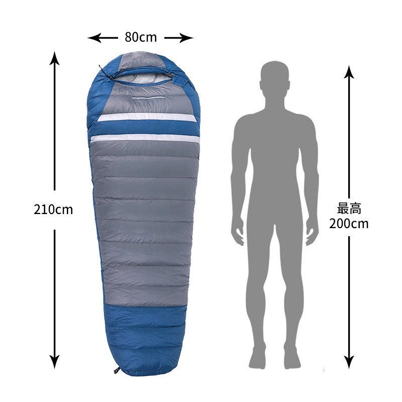 Camping Goose Down ColdProof Minus ฤดูหนาวกลางแจ้ง 30 องศาหนา UltraLight ถุงนอนถุงนอนลงผู้ใหญ่ Camping JIT