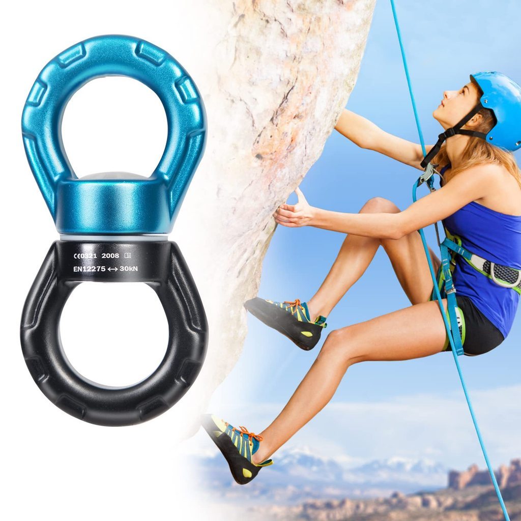 สายคล้องยูนิเวอร์แซลมืออาชีพ อะลูมิเนียม พร้อมแหวนเชื่อมต่อสำหรับโยคะทางอากาศ และการทำกิจกรรมกลางแจ้ง