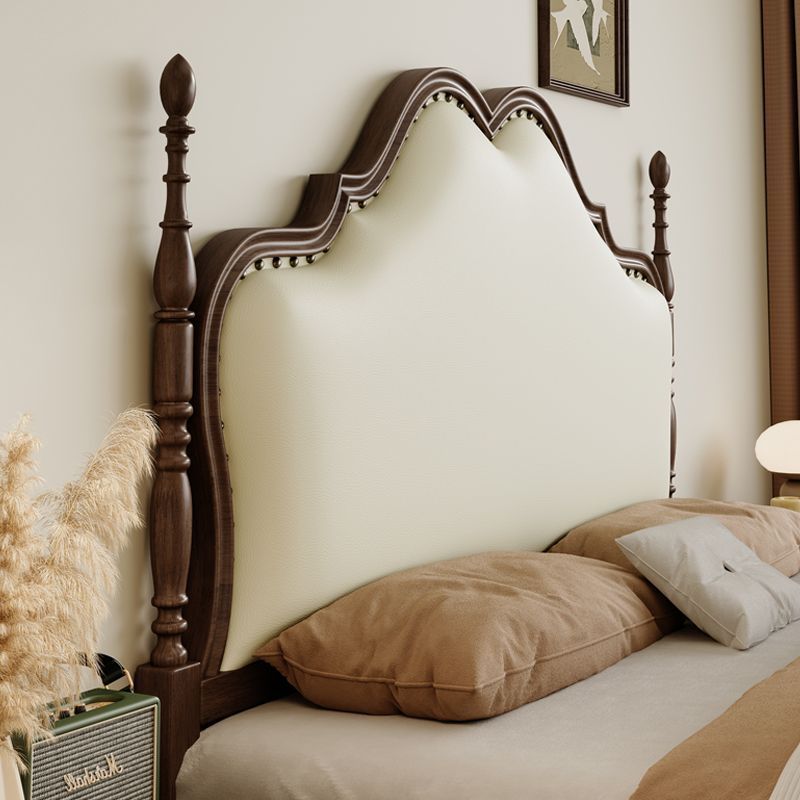 เตียงไม้เนื้อแข็งขนาด 18 เมตร พร้อมฟูกนุ่ม ดีไซน์ทันสมัยและคลาสสิกสำหรับห้องนอนหลัก