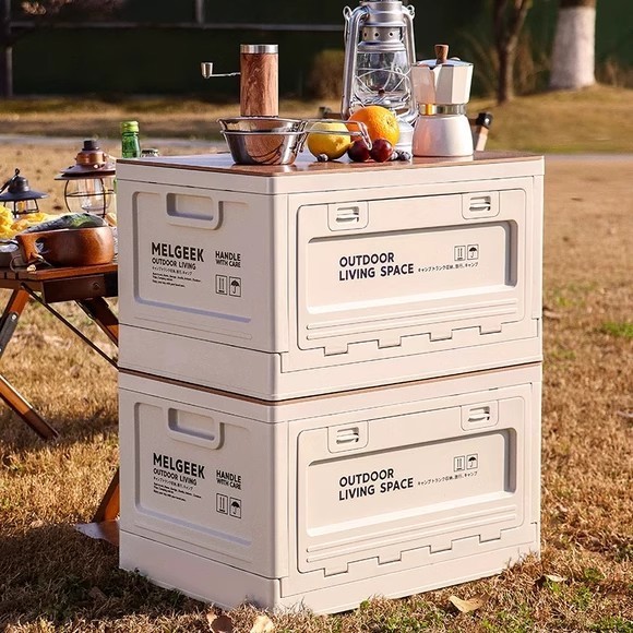 NeatBox กล่องตั้งแคมป์ กล่องอเนคประสงค์ 27L50L กล่องพับได้ ความจุขนาดใหญ่ ใส่ของท้ายรถ