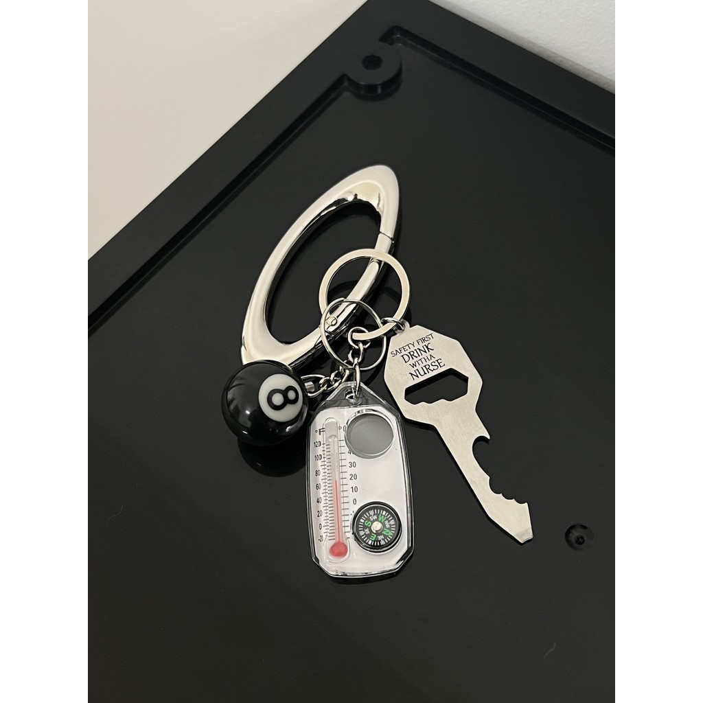 ใหม ่ Oakleeey Mountaineering Buckle พวงกุญแจโลหะจี ้ ขั ้ นสูง Multi functional เอวอุปกรณ ์ เสริมเข ็ มทิศ