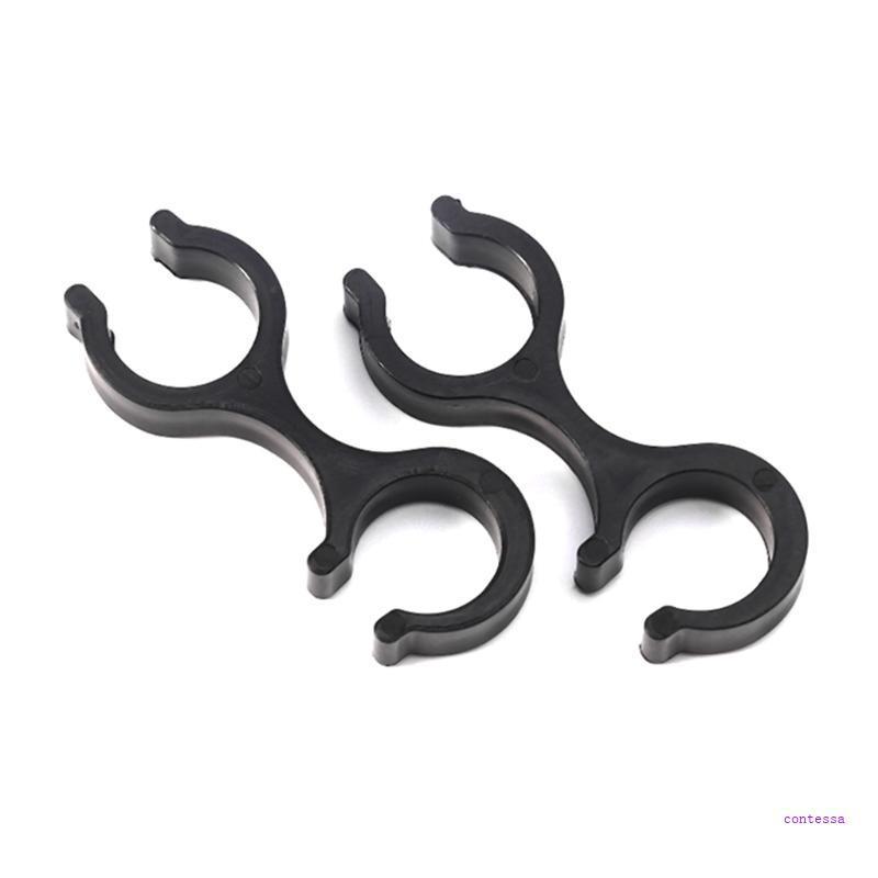 CON 2 ชิ้น 8 รูปคลิปเสาเดินป่า Double Rod Buckle Connector Trekking Pole Clamps