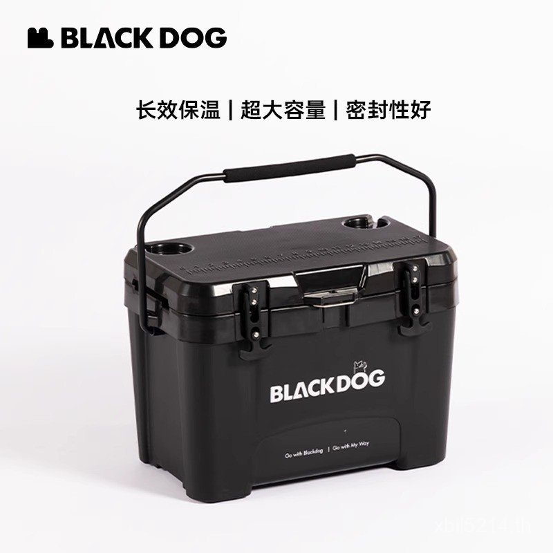 ถังน้ำแข็งพกพา BLACKDOG สีดำ design ลูก เหมาะสำหรับการแคมป์ปิงและปิกนิก กันความร้อนดี