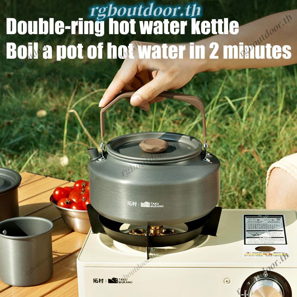 ชุดกระทะและหม้อทำอาหารกลางแจ้ง camping สำหรับ trekking และ picnic 3 ชิ้น