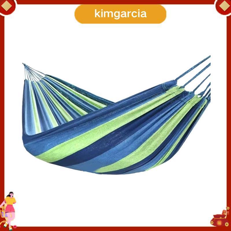 kimgarcia เปลพกพา Camping เตียงโยกสำหรับใช้นอกบ้าน ทำด้วยผ้าใบ ไม่มีขาตั้ง