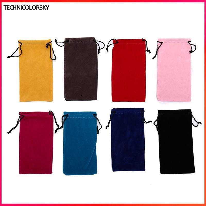 กระเป๋าใส่แว่นตาและเครื่องประดับ ทำจากหนังเทียม สีสันสดใส เหมาะสำหรับการพกพาแว่นกันแดด