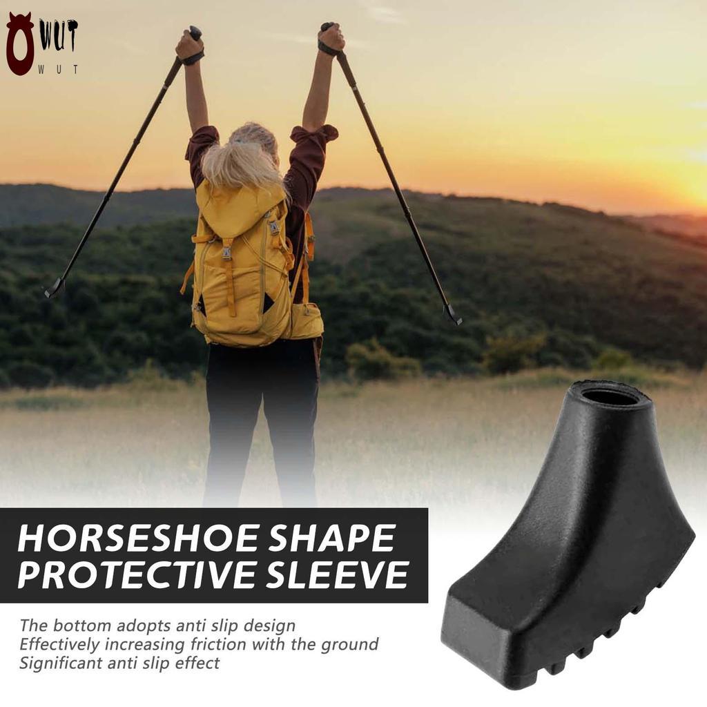 แผ่นไม้เท้านอร์ดิกทนทานและทนต่อการสึกหรอเคล็ดลับยางเหมาะสาหรับเดินเดินป่า