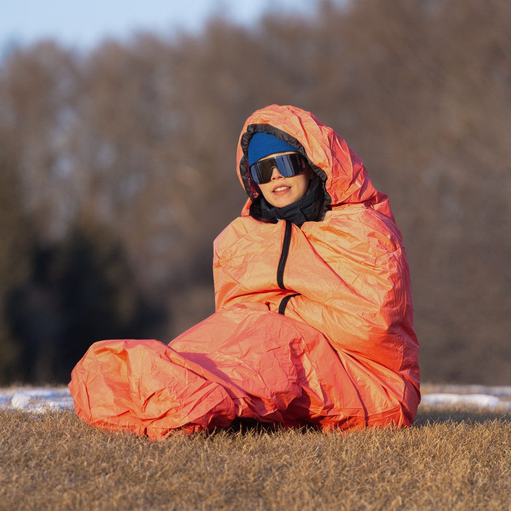 ถุงนอนมัมมี่พกพา สำหรับตั้งแคมป์กลางแจ้ง อบอุ่นและสะดวกสำหรับผู้ใหญ่