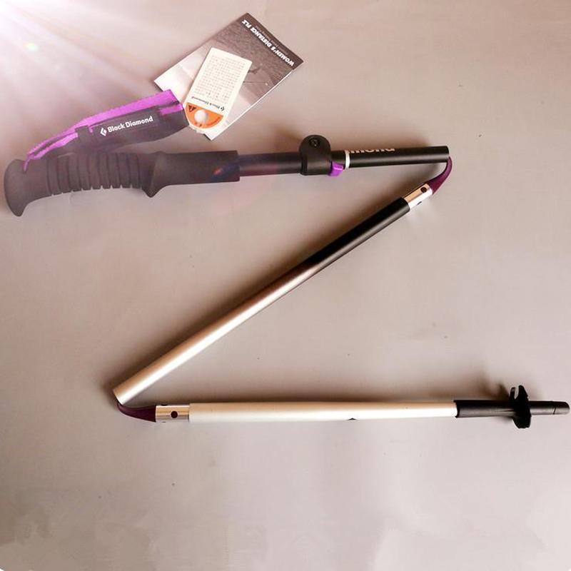 ไม้เท้าเดินป่า ZStick Aluminum Alloy สำหรับการวิ่งข้ามประเทศและทริค พับได้และปรับระดับได้