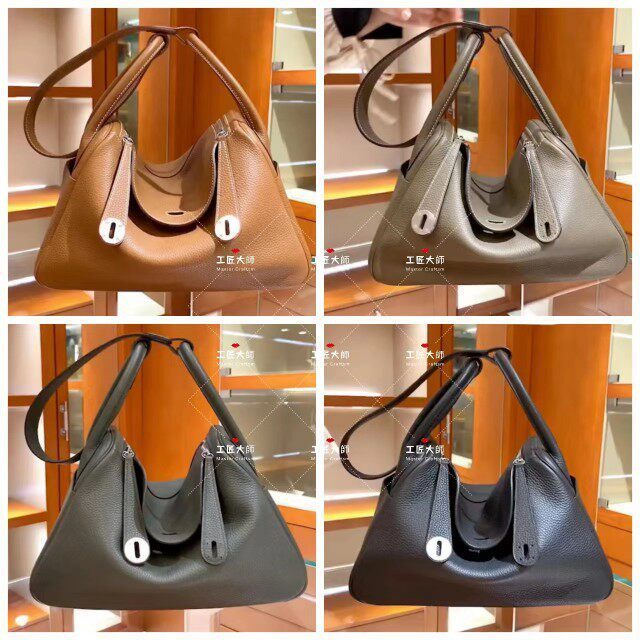 All HandSewn Lindi กระเป๋านาเข้า TC หนัง mini Lindi กระเป๋า Clemence ลิ้นจี่รูปแบบ LD26 กระเป๋าหมอหญิง