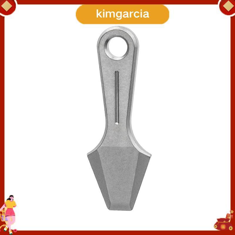 kimgarcia Mini Titanium Alloy Crowbar พวงกุญแจจี้เครื่องมือ Camping อุปกรณ์เสริมเงิน 1 ชิ้น