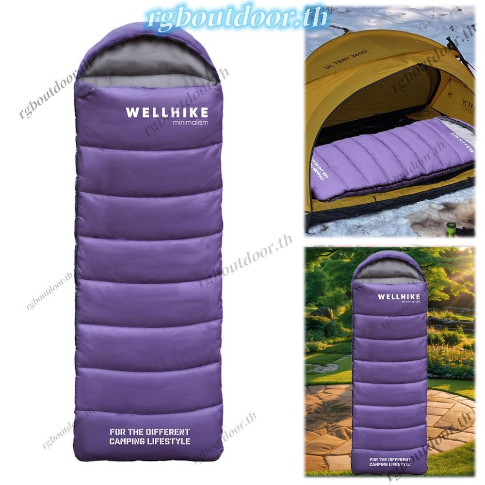 Backpacking Sleeping Bag ถุงนอนแคมป์แบบพกพา ถุงนอนกันน้า เหมาะสาหรับการตั้งแคมป์กลางแจ้ง rgboutdoorth
