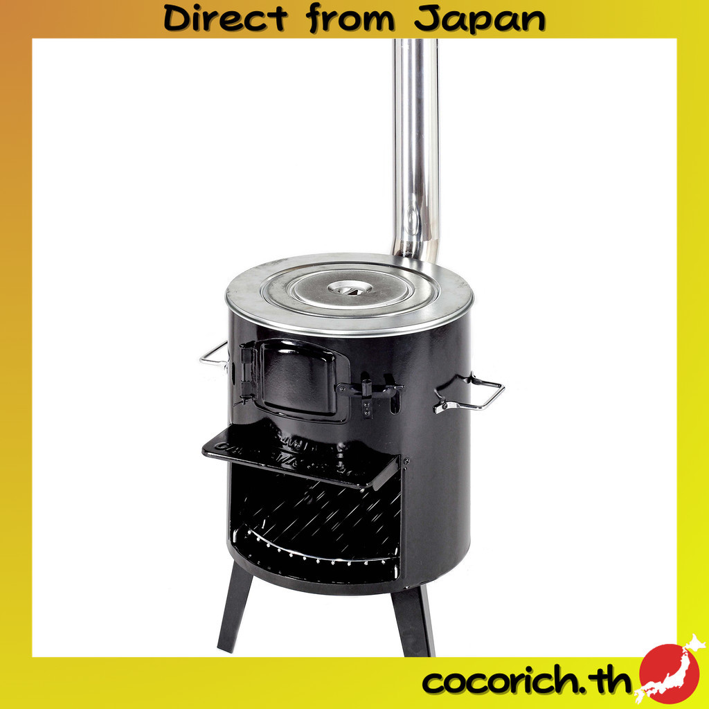 เตาไม้แนวกามาโด Kamado แบบท่อควัน Captain Stag รุ่น UG0011 ใช้งานได้หลากหลาย เช่น เตาไม้ กองไฟ ปิ้งบาร์บีคิว ดัตช์ออบส์ และหม้อไฟ เสาระบายอากาศปรับระดับได้สองระดับ ฝาโลหะเข้ากันได้ดีและพื่นที่สำ ส่งตรงจากญี่ปุ่น